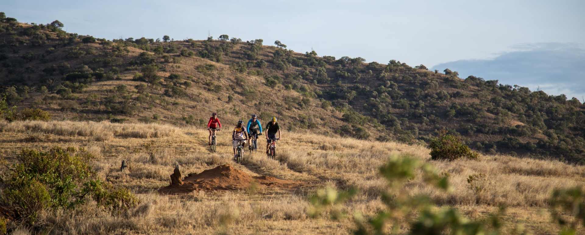Mountain biking 