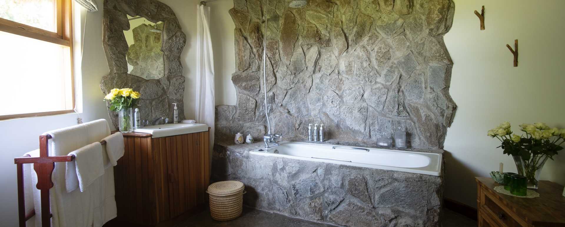 Bathroom with tub