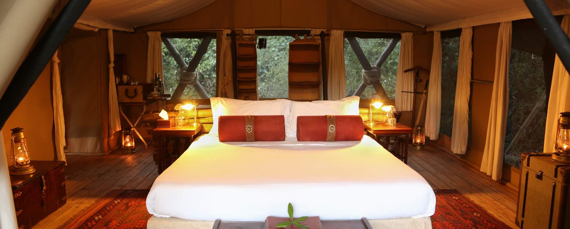 Tent interior 