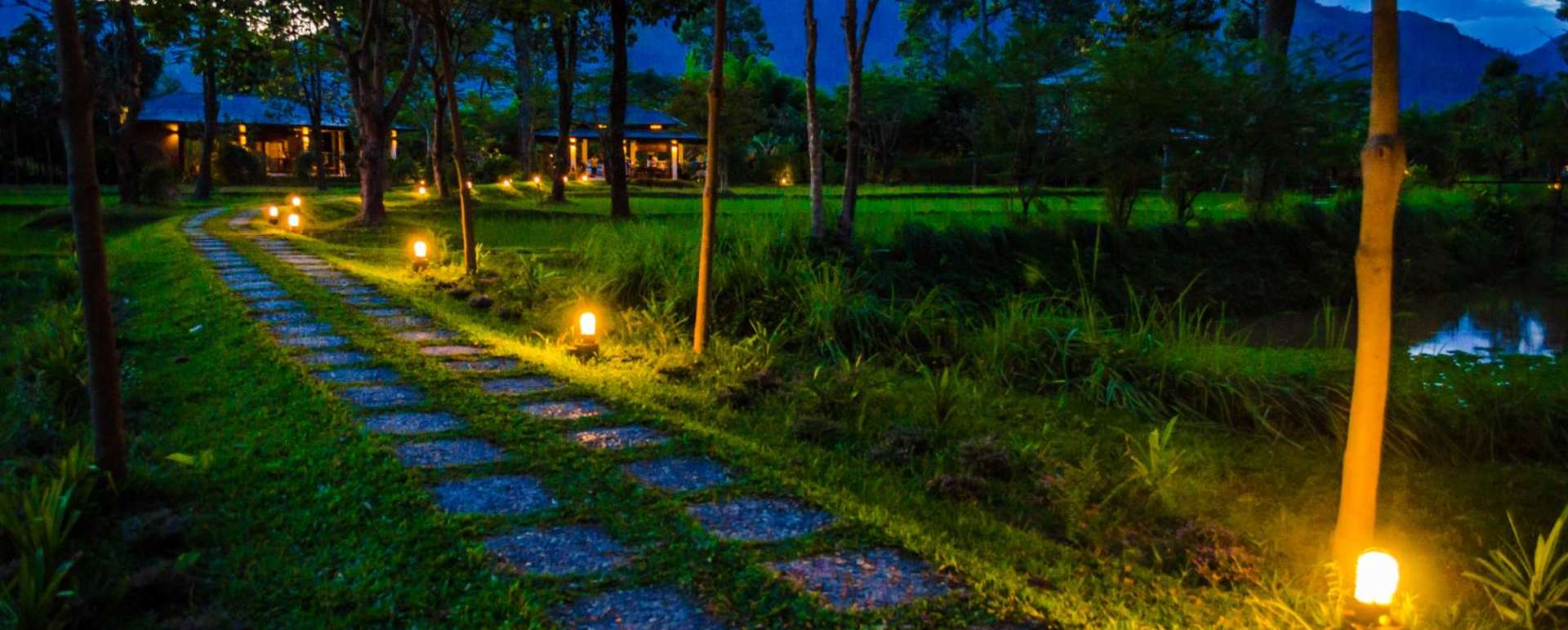 View at night - The River Resort