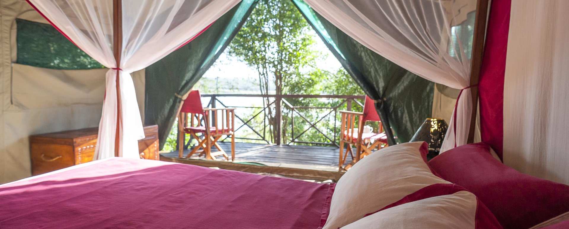 Mandrare tent interior - Madagascar's Baobabs and Butterflies