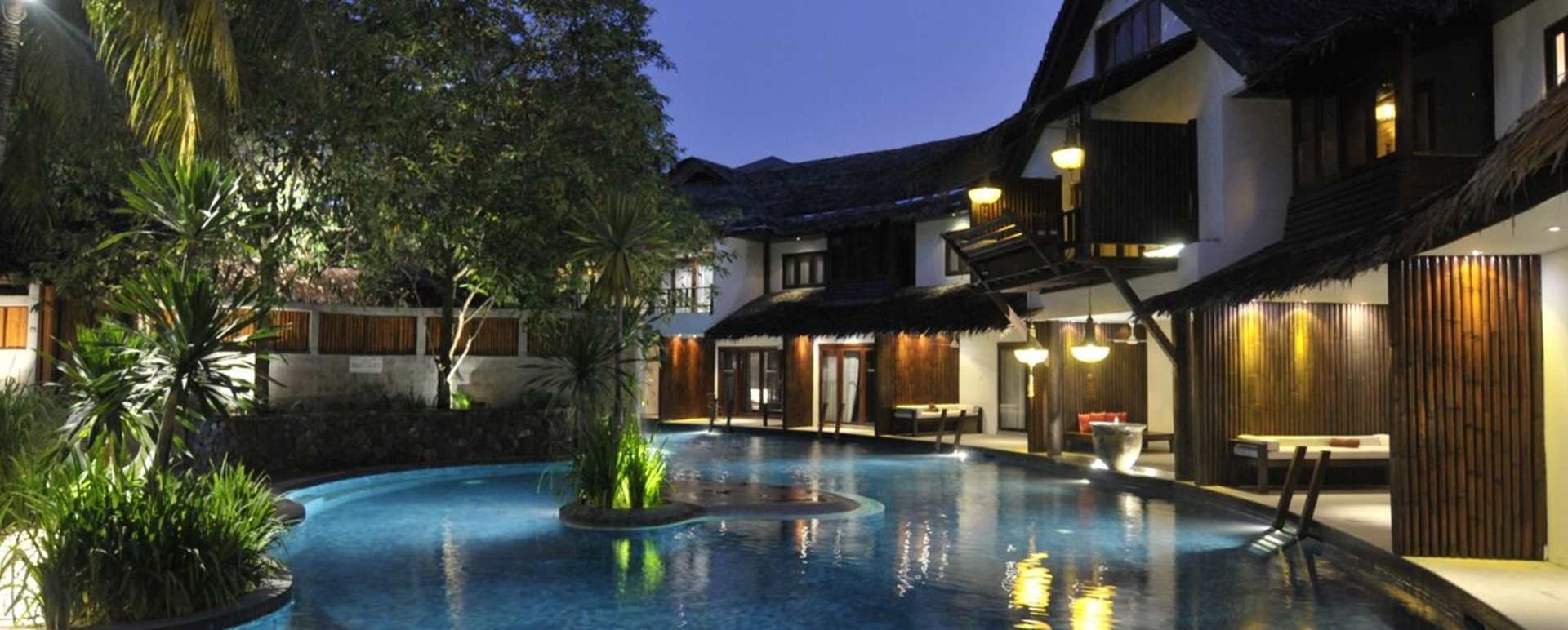 Pool at Night - Villa Samadhi
