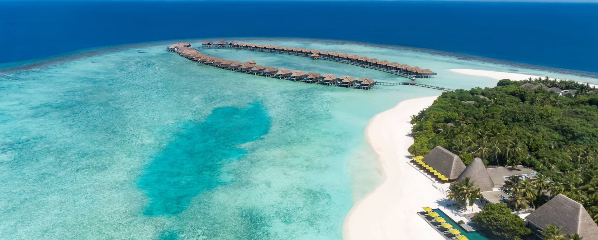 Anantara Kihavah Beach Drone View 