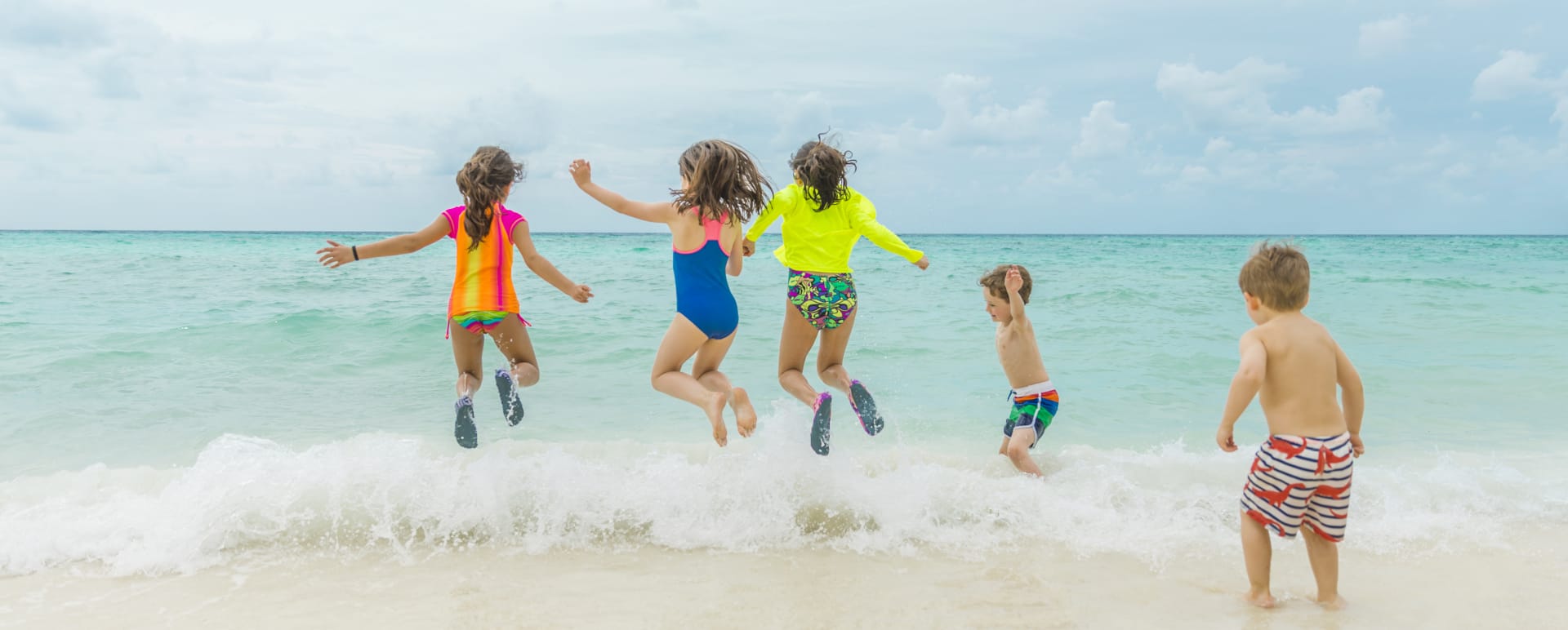 Children on beach 