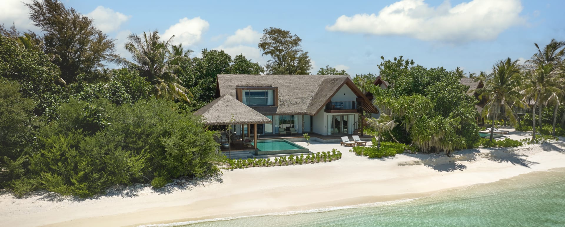 Beach Retreat with Pool aerial  