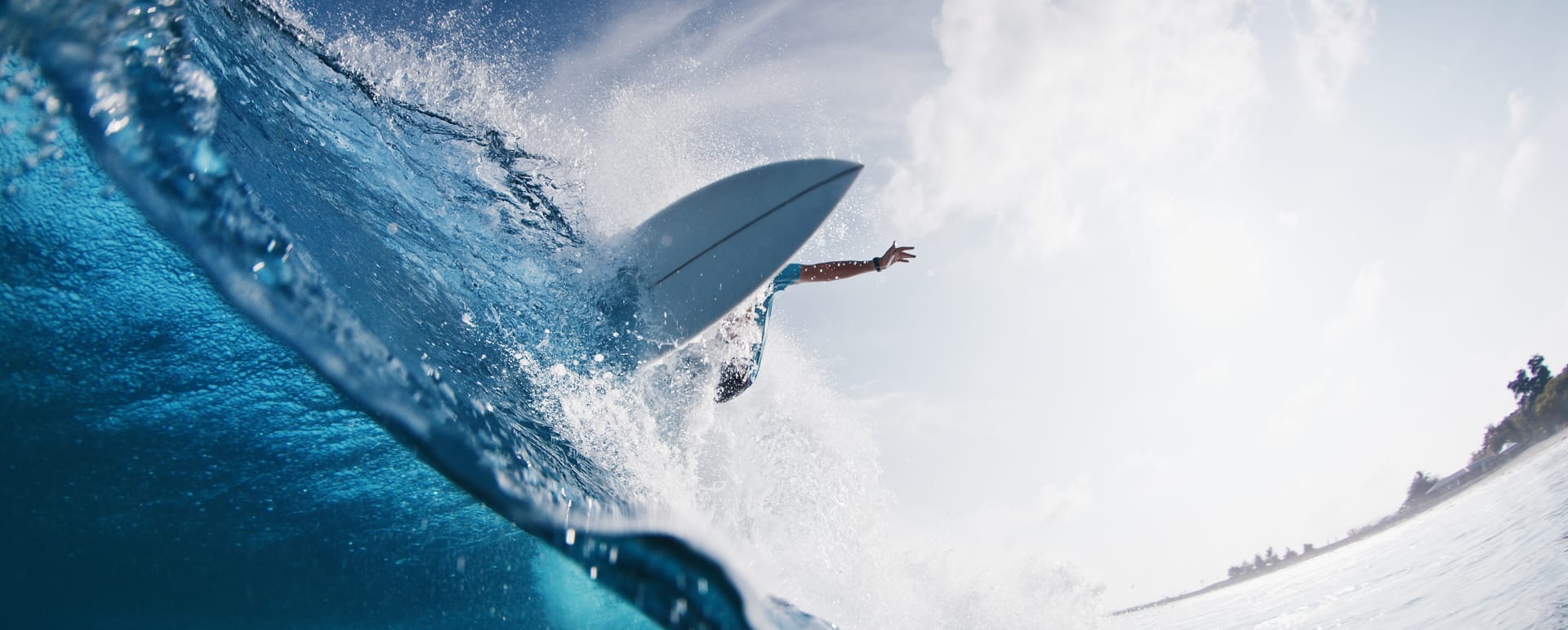 Surfing the Maldives