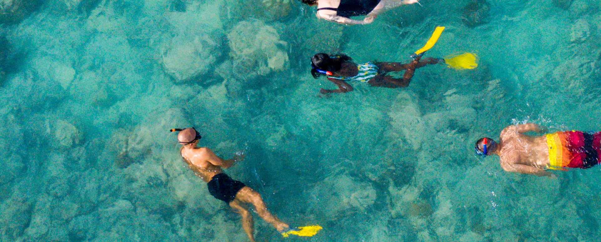 Family picnic with guided snorkelling