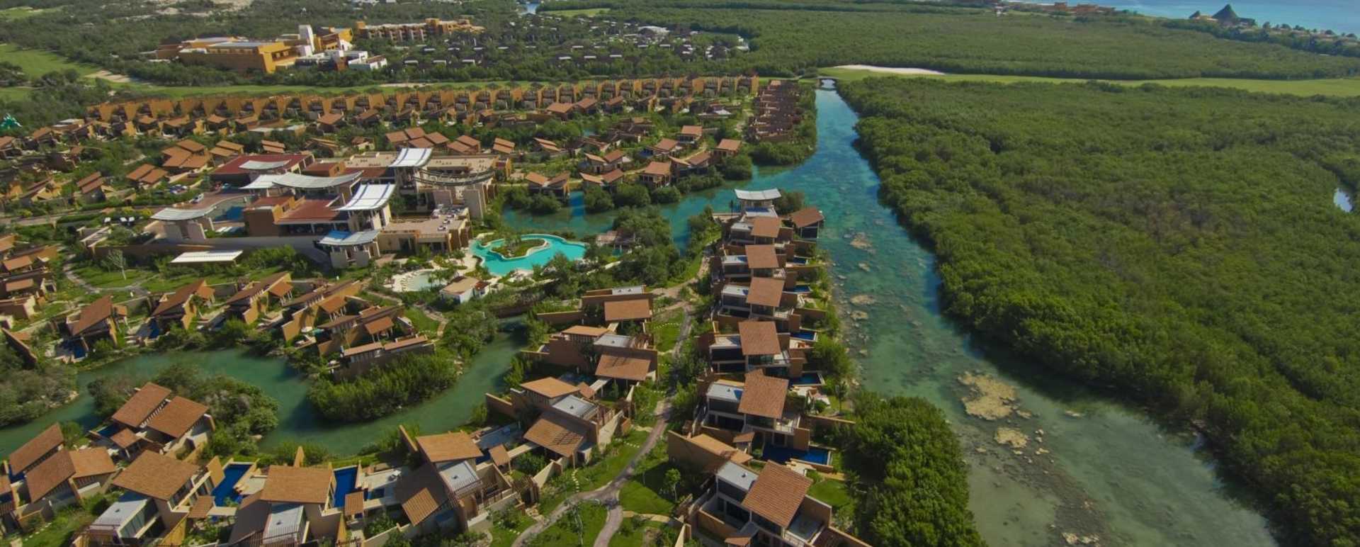 Aerial view of Banyan Tree Mayakoba - Banyan Tree Mayakoba