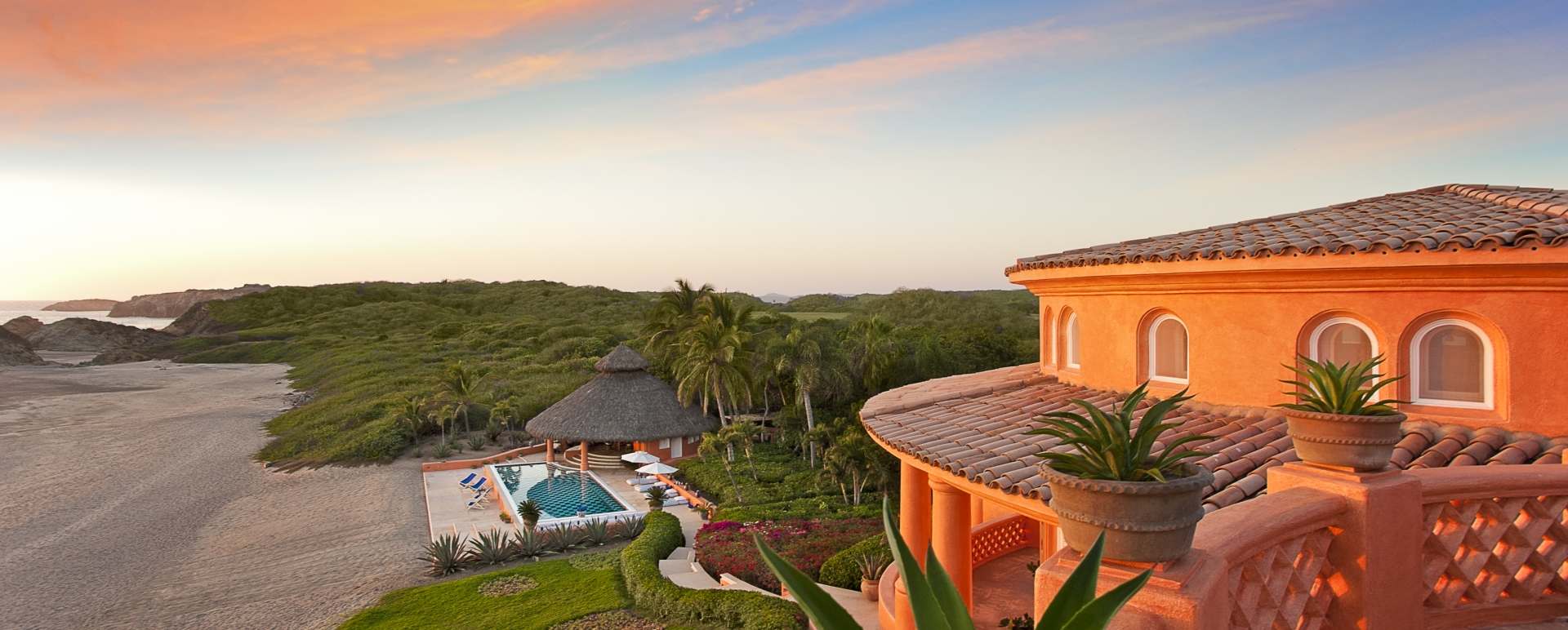 Beach and gardens