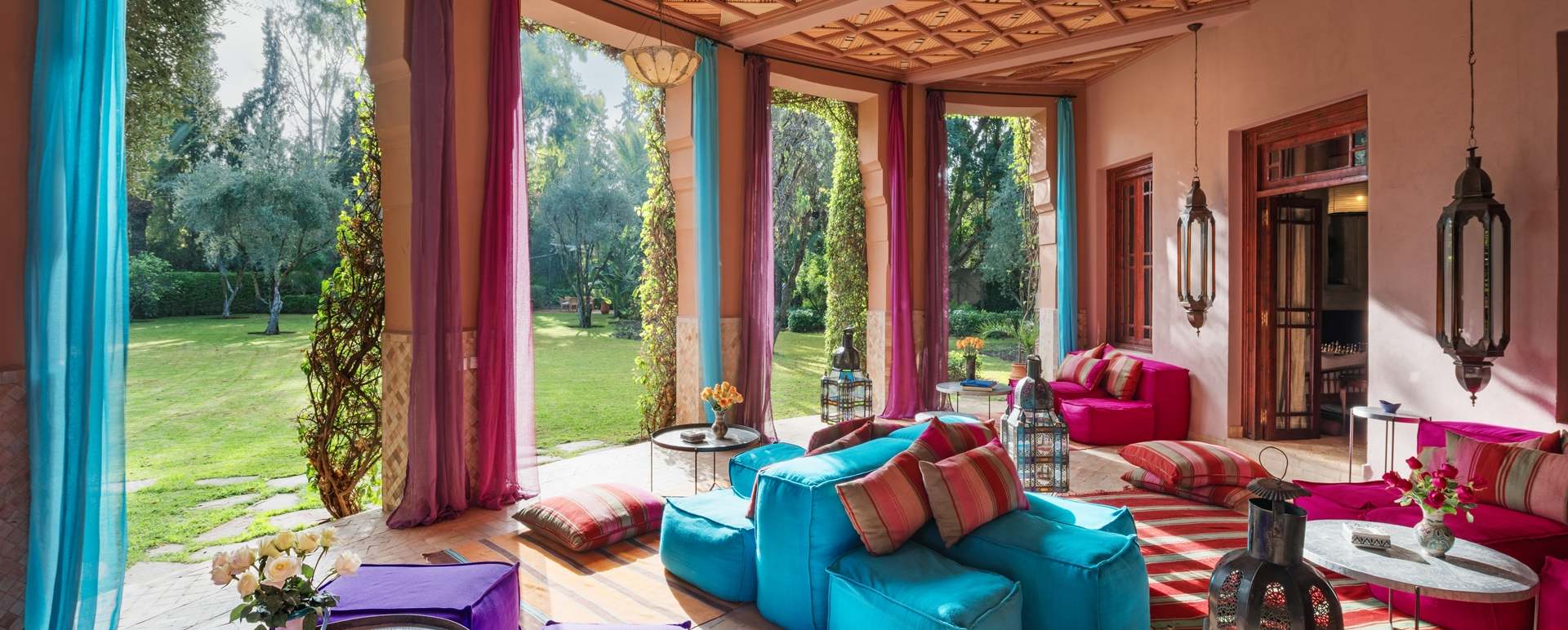 The Fan room lounge area - Dar Zemora
