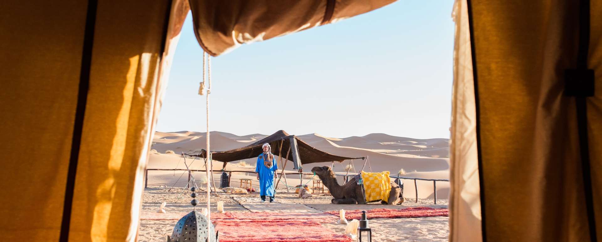 View from tent - Desert Luxury Camp