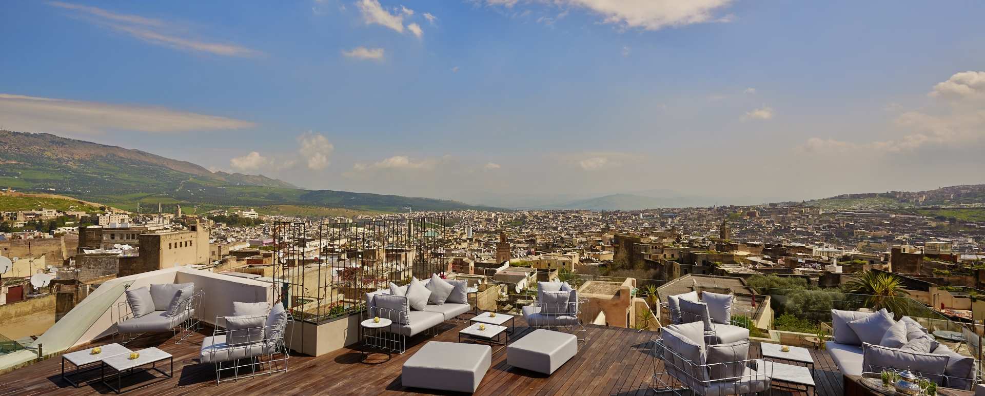 Roof terrace view - Riad Fes