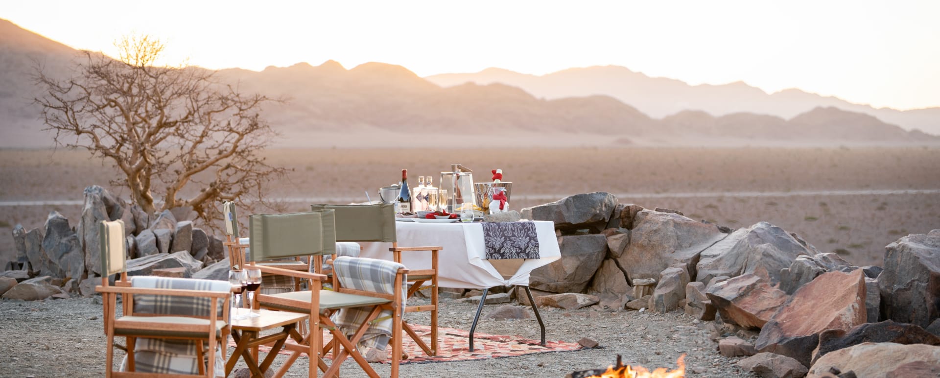 Dinner outside 