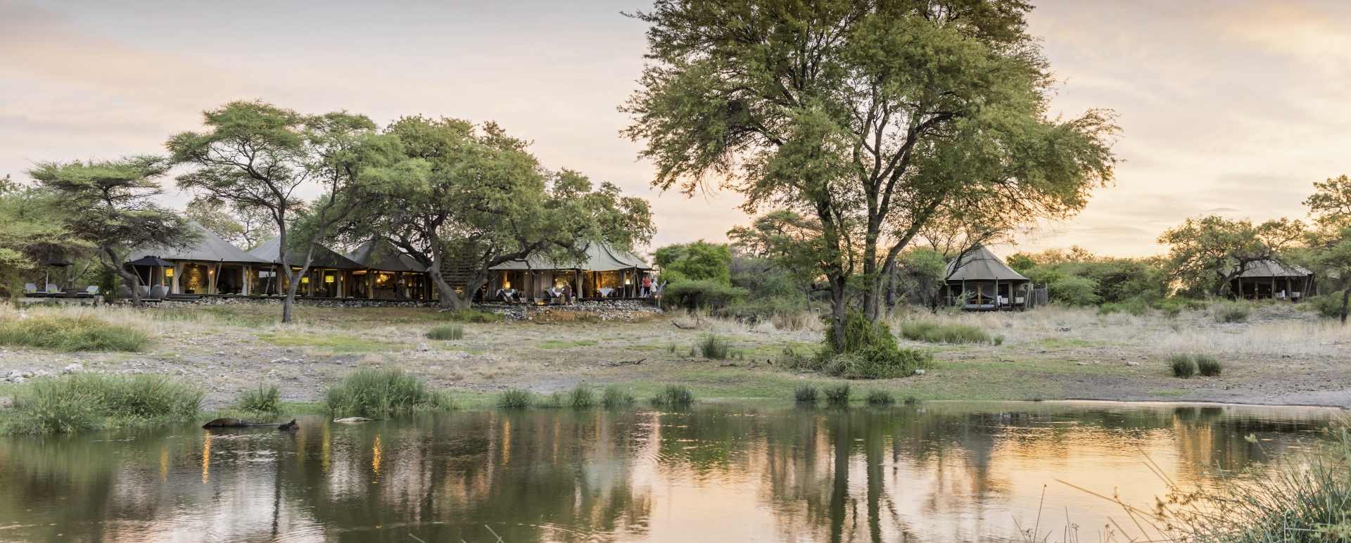 Watering hole - Onguma Tented Camp