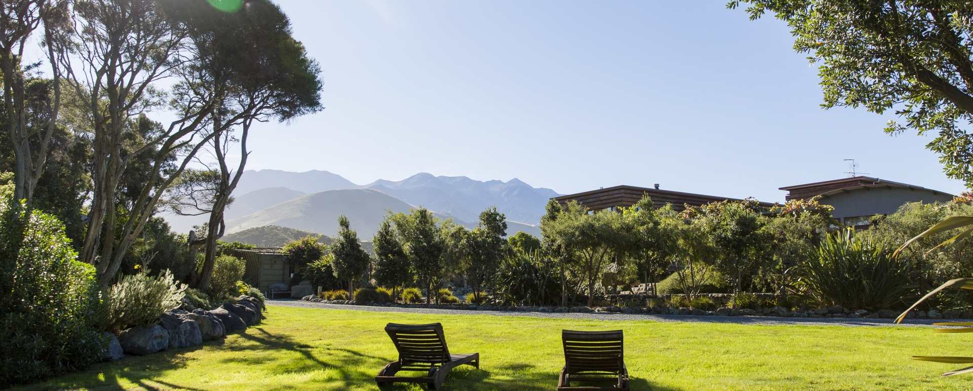 Garden view - Hapuku Lodge