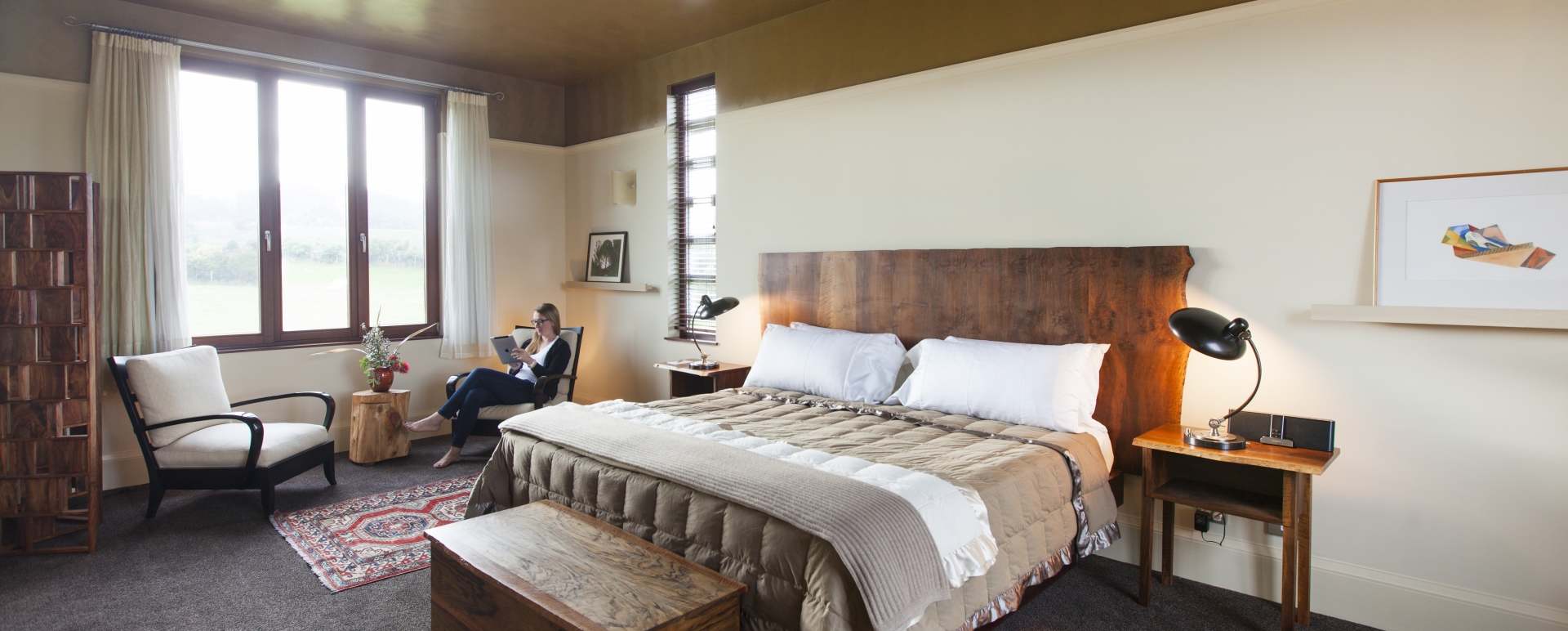 Bedroom - Hapuku Lodge