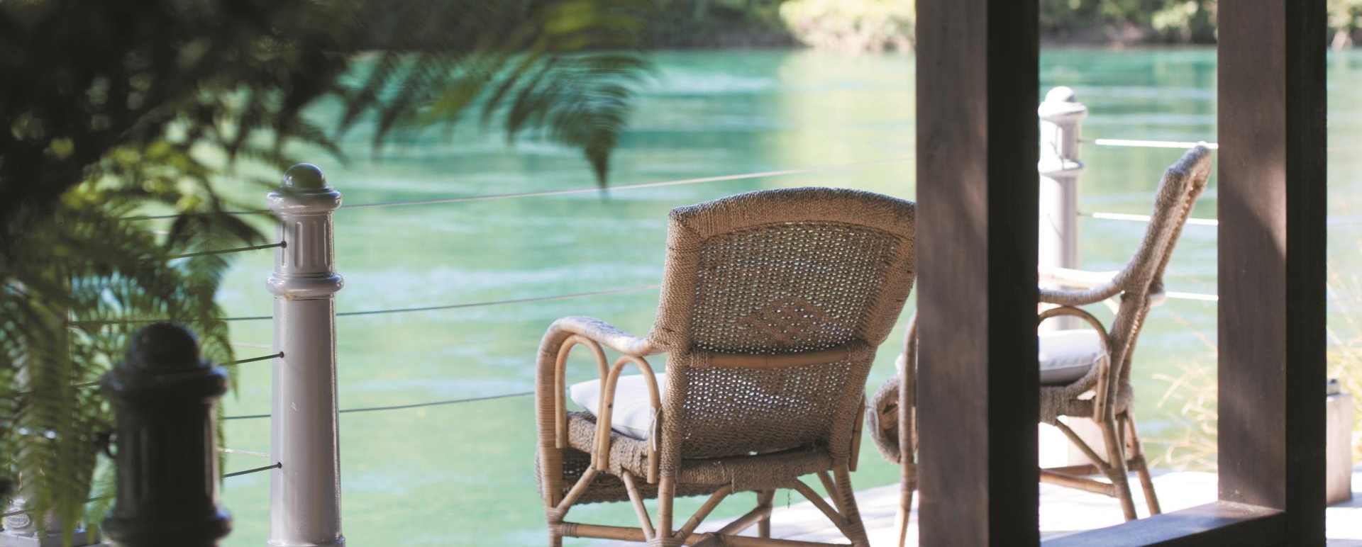 Views of the Waikato River - Huka Lodge
