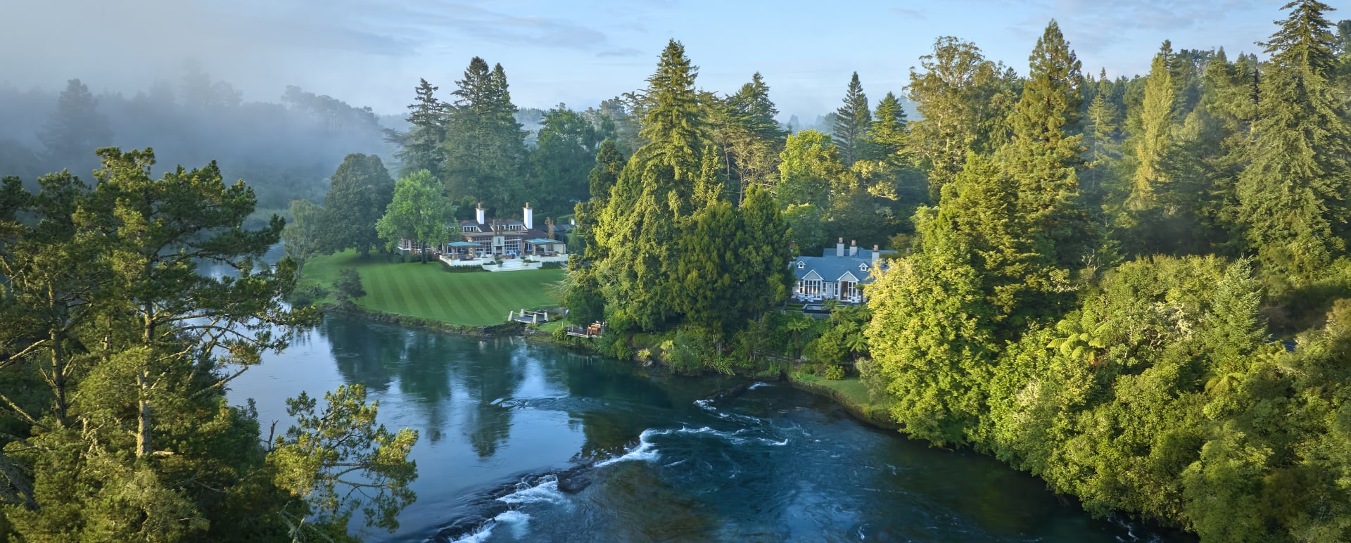 Ariel Shot over Huka Lodge  
