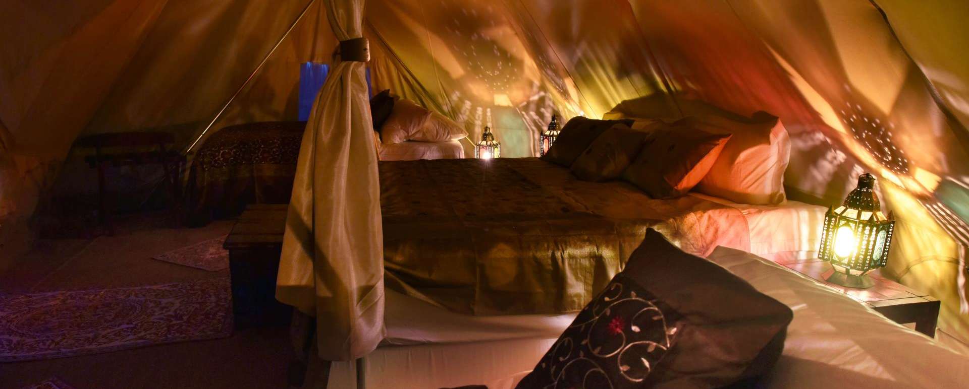 Family Tent in the Evening - Canvas Club