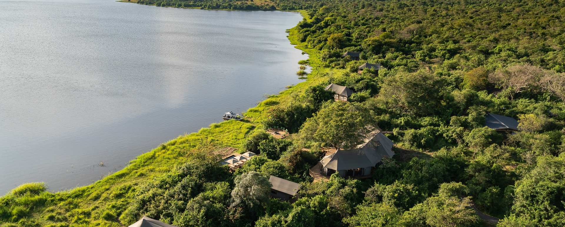 Aerial view of Magashi Camp 