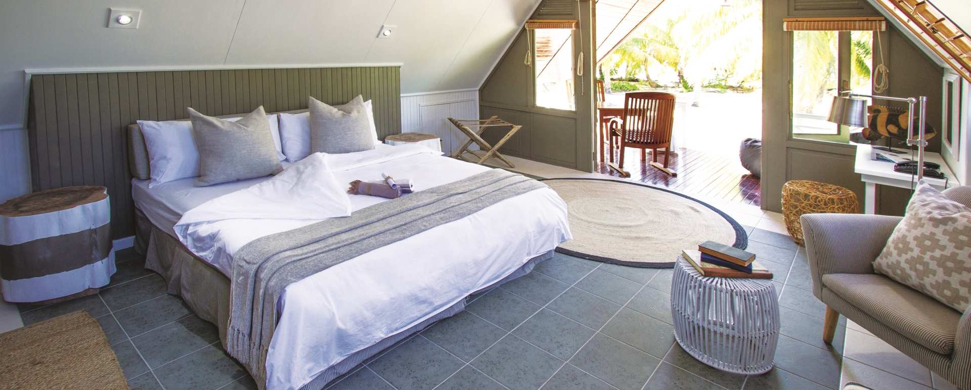 Beach Bungalow Interior - Alphonse Island