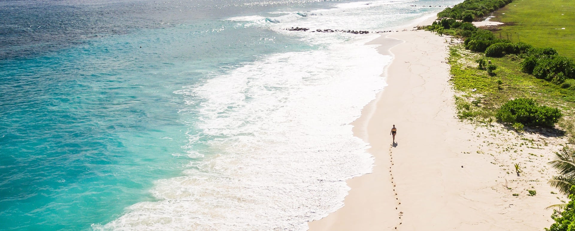 Fregate Island - Beach shore 