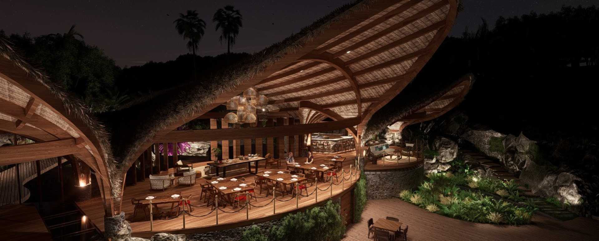 Fregate Island - Night restaurant 