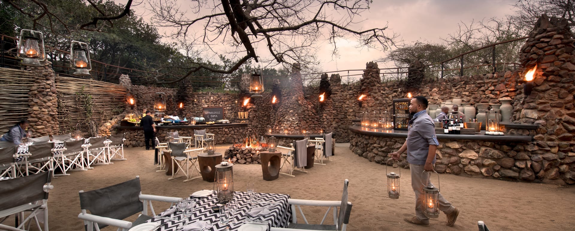 Outside dinner  