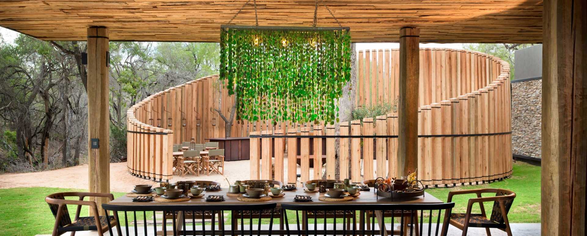 Group dining area