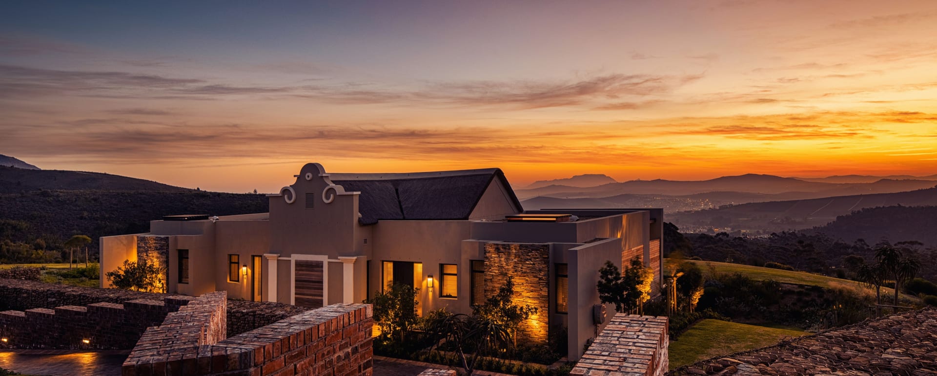 Lodge at Sunset  