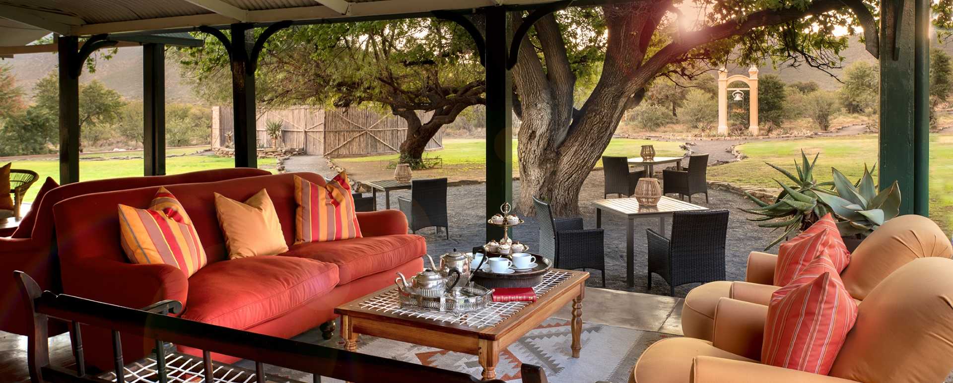 Veranda seating 