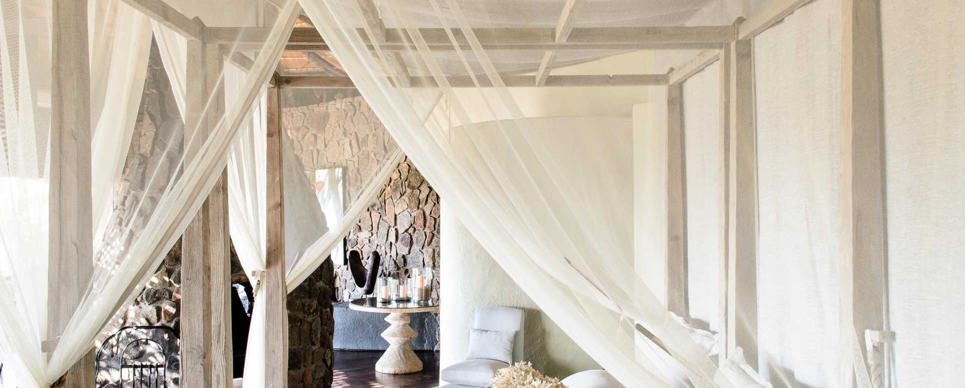 Bedroom at Singita Boulders 