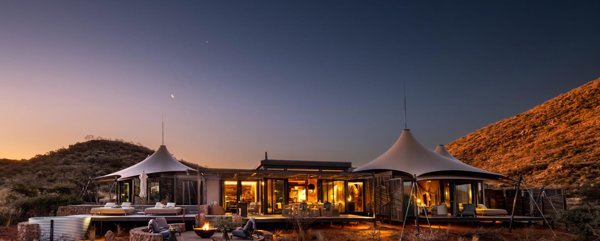 Night time lodge  