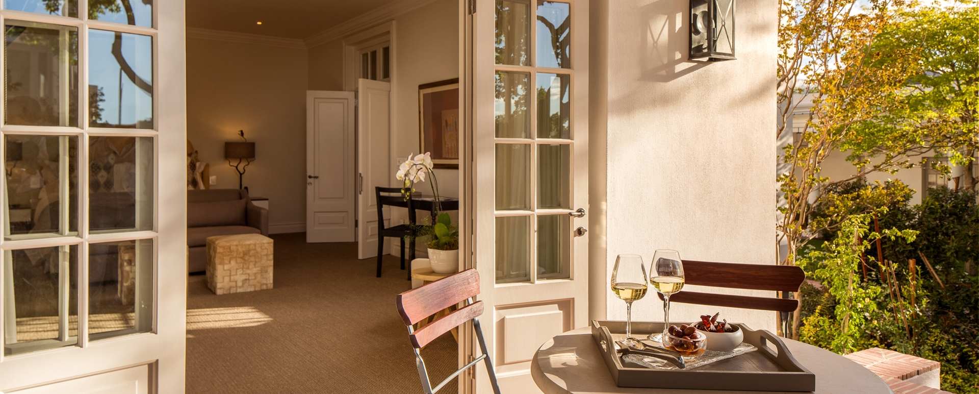 Leeu house Garden Suite terrace 