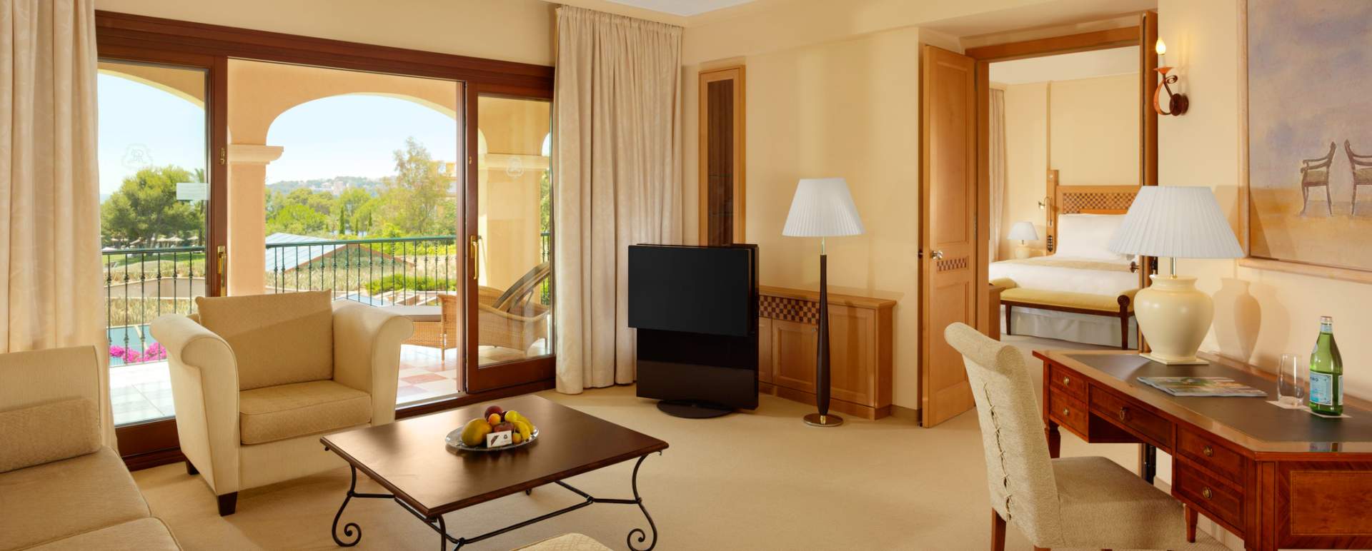 Two bedroom suite living area   