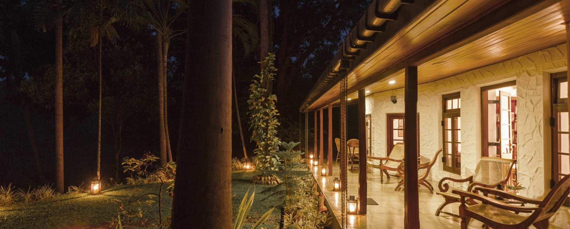 Verandah by night - Rosyth Estate