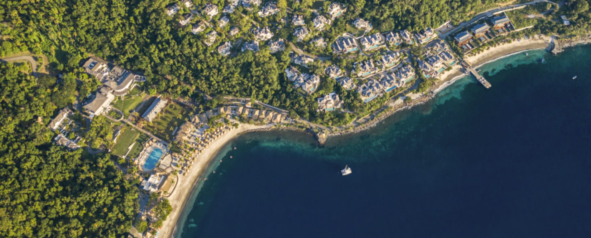 Sugar Beach Aerial view 