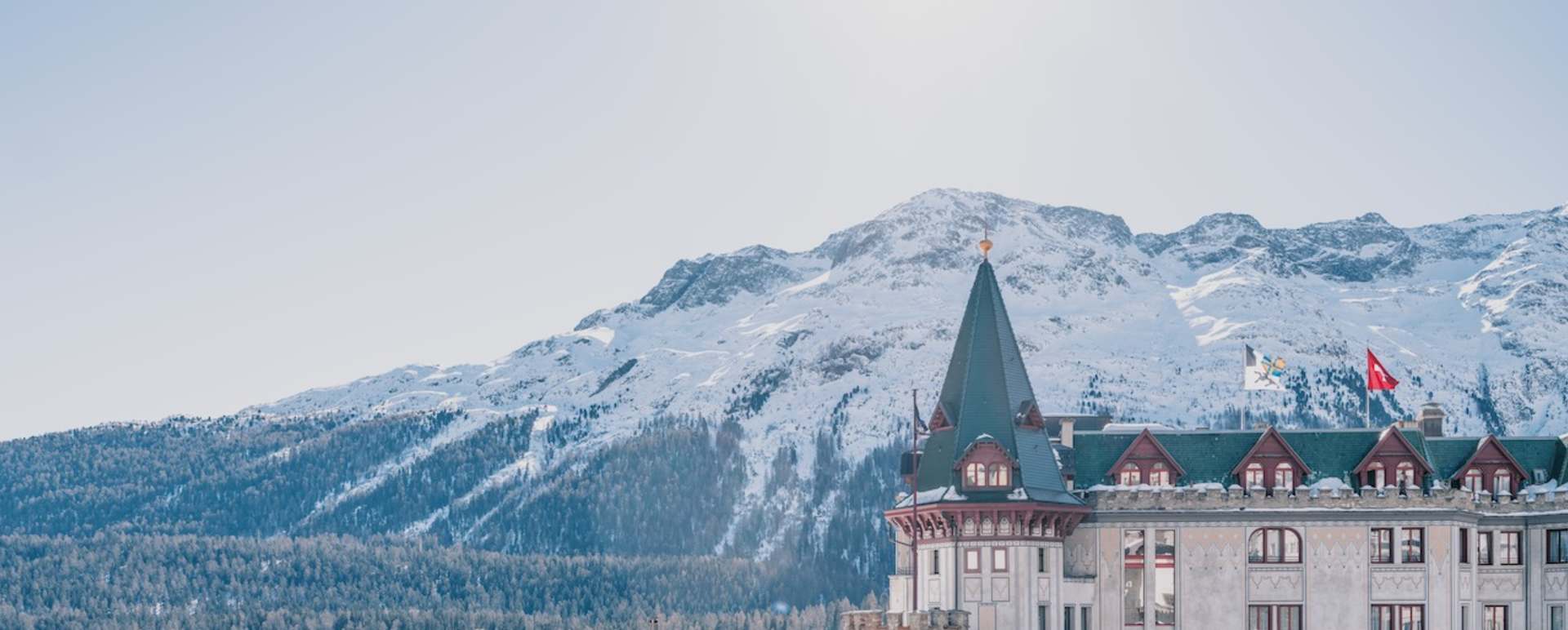 Exterior Mountain shot of hotel  