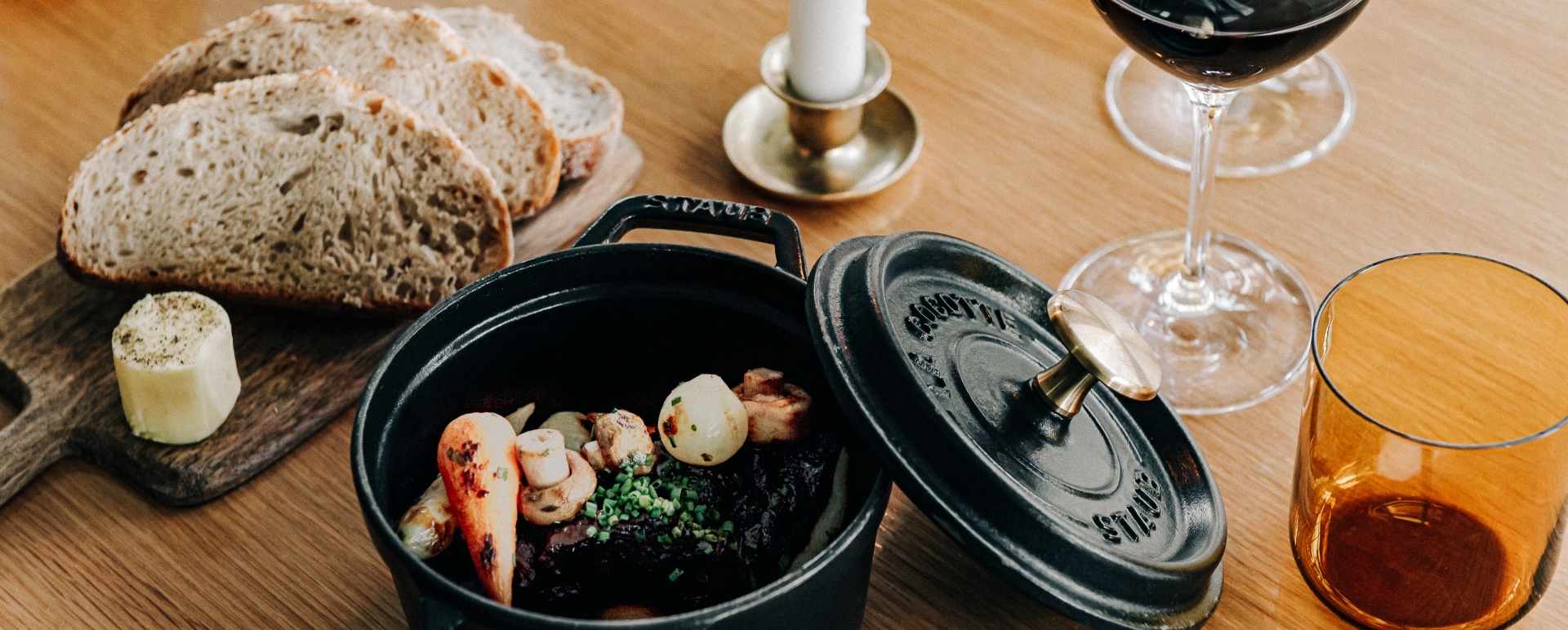 Bread and veg meal 