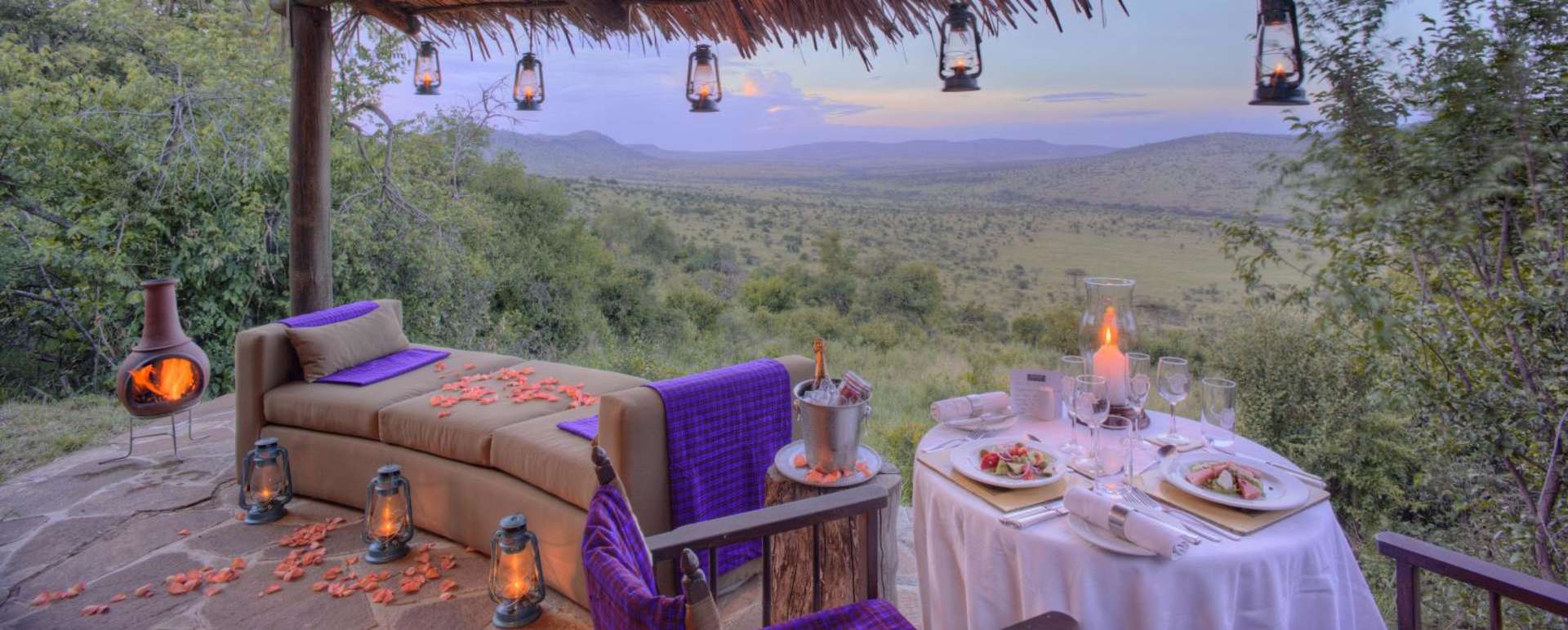 Romantic dinner - Klein's Camp 
