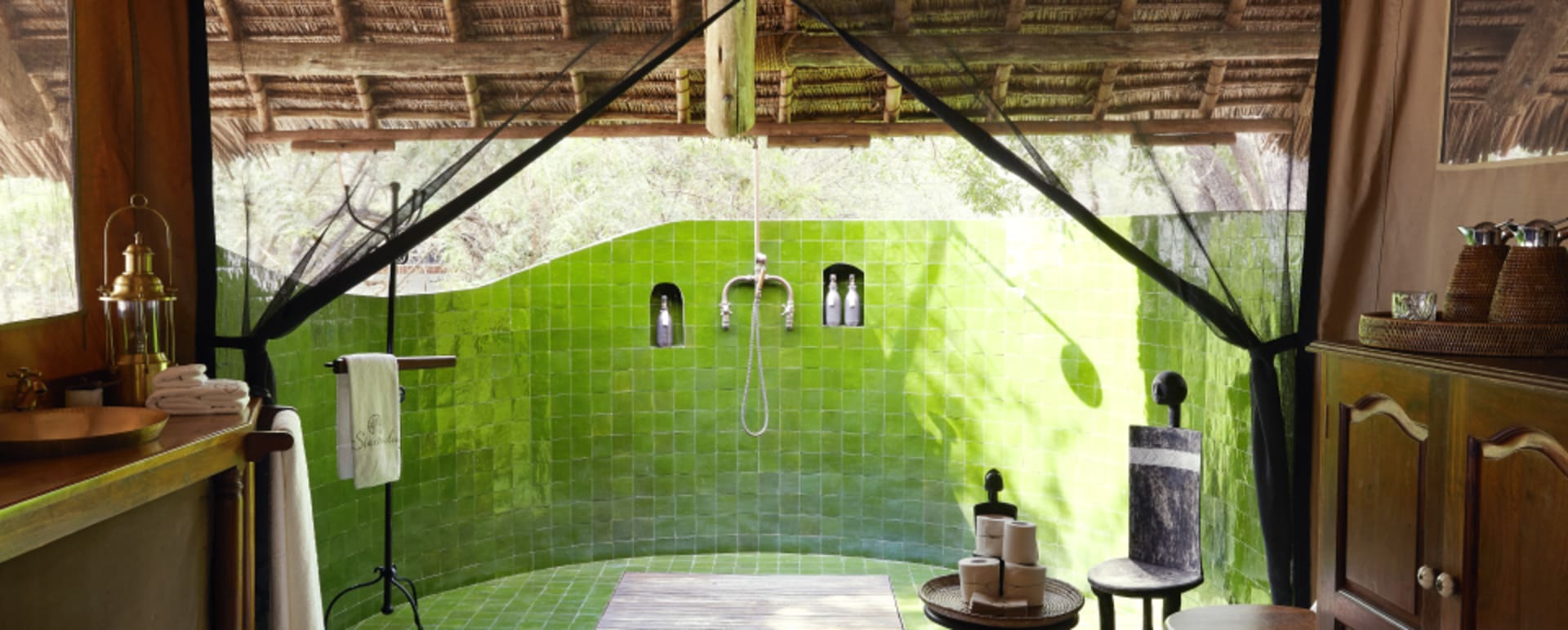 Open air bathroom  