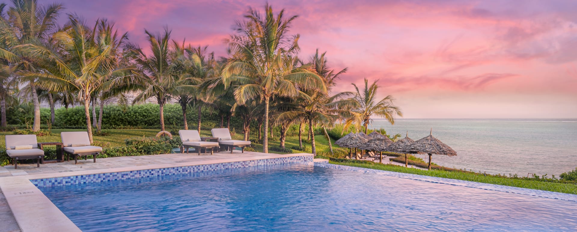Pool sunset  