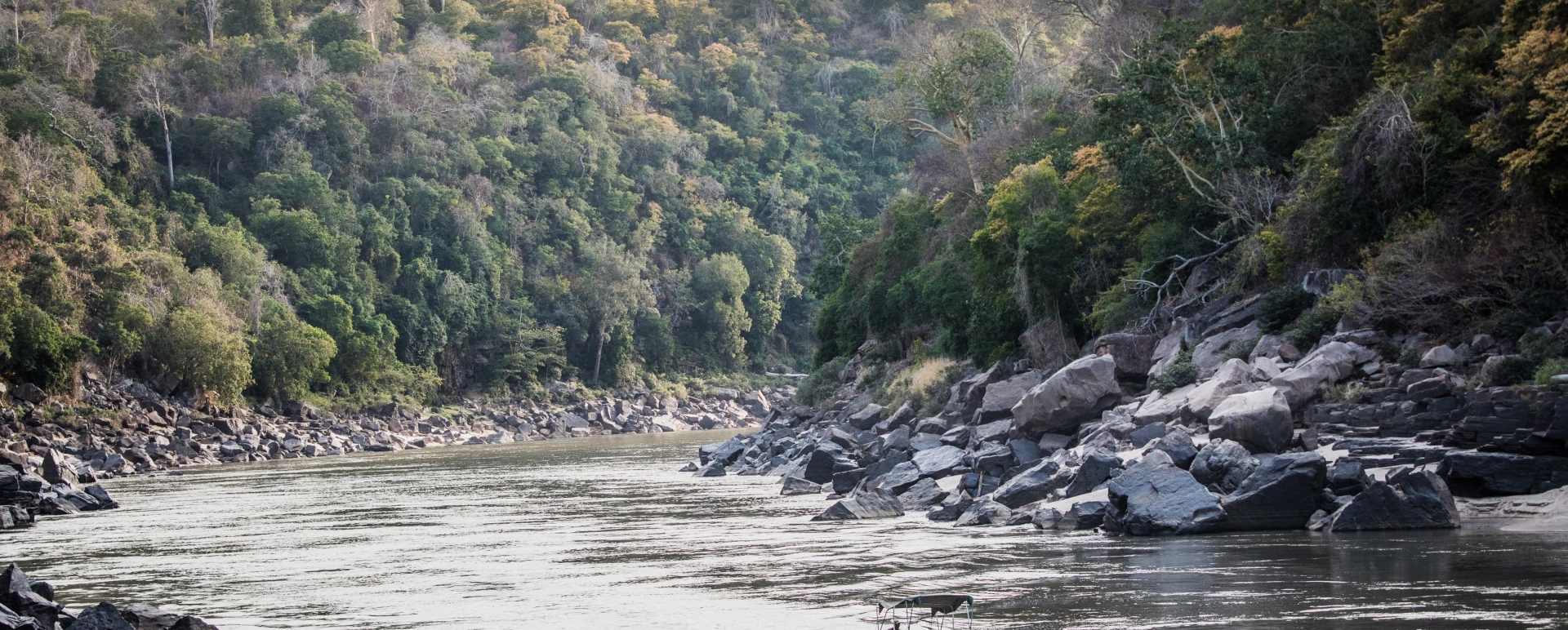 Boat safari in the Selous 