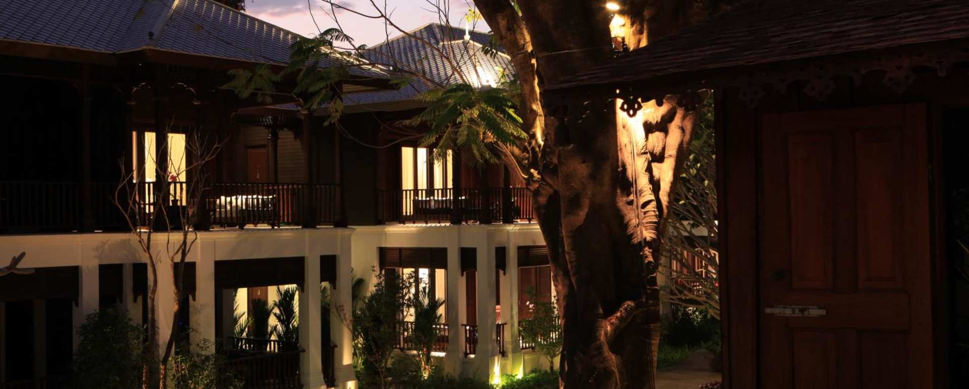 Exterior at Night - 137 Pillars House