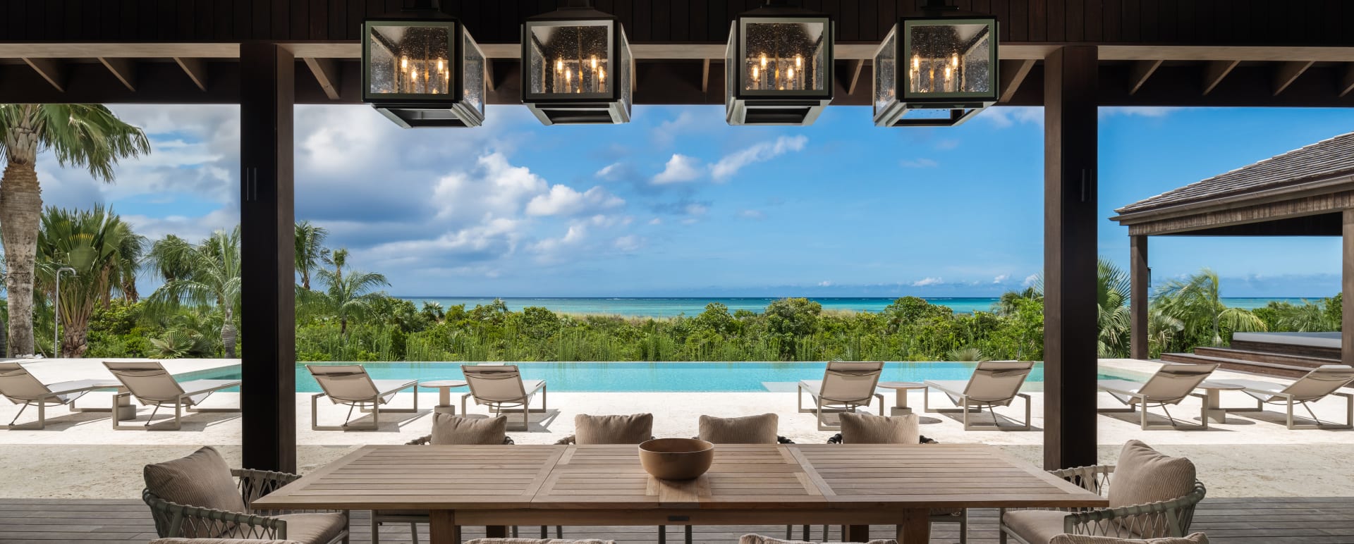 Mechayah Main House - outdoor dining- pool 