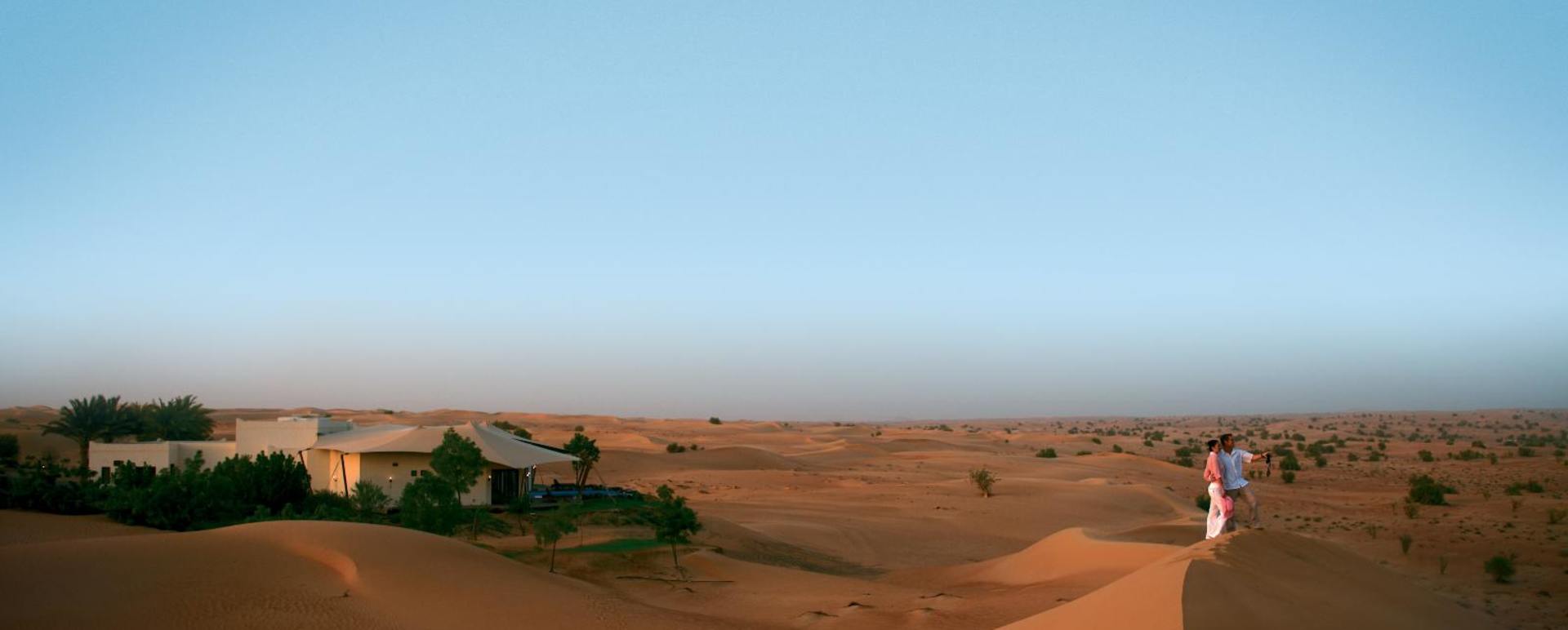 View of Resort from Sand Dune - Al Maha Desert Resort and Spa