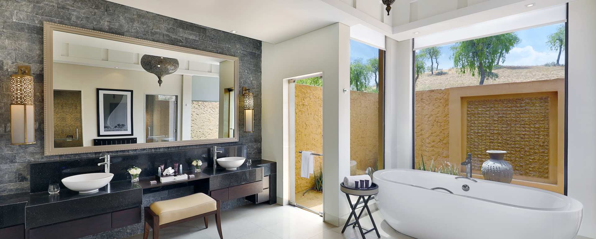 Al Rimal Pool Villa Bathroom - Al Wadi Desert Ras Al Khaimah