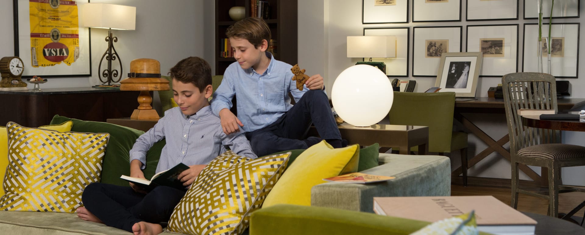 Children at Browns hotel 