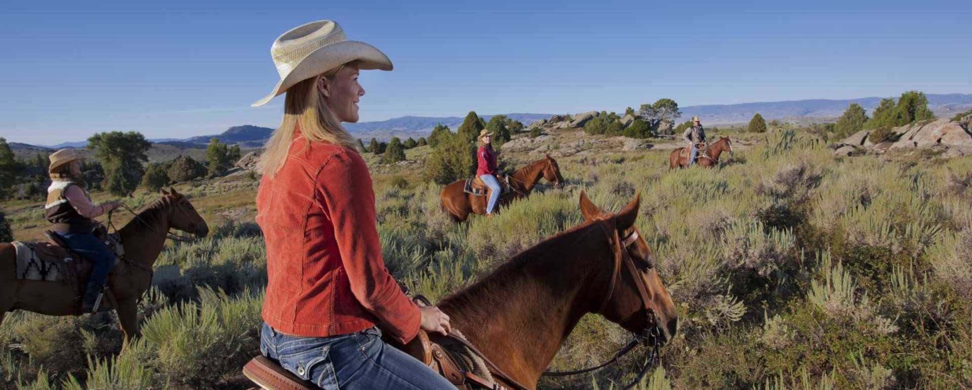 Out on the Trail  - Brush Creek Ranch