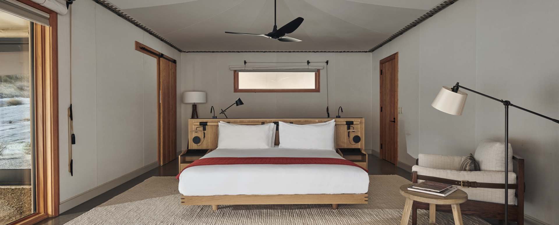 Tent interior 